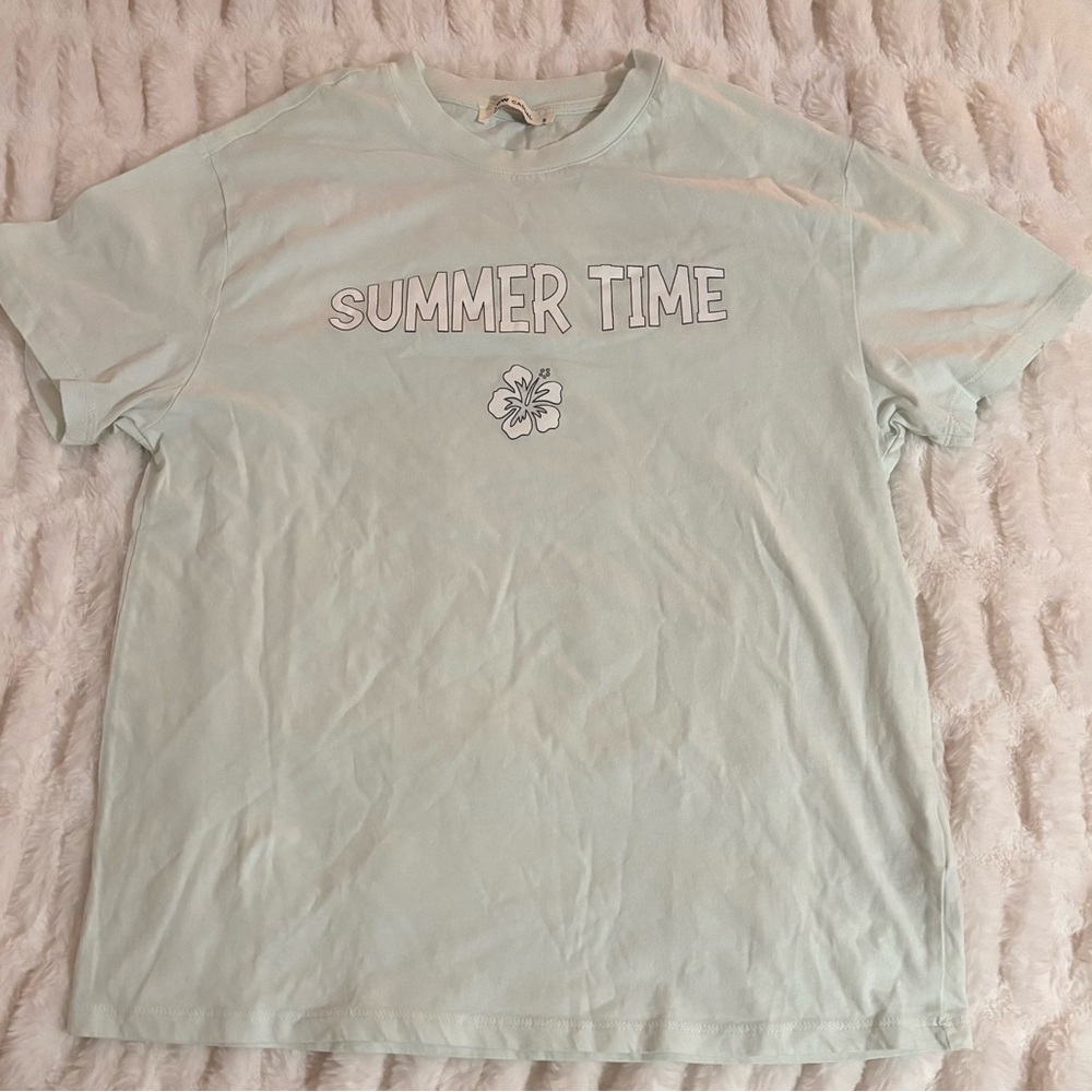 Mint Green 'Summer Time' T-Shirt